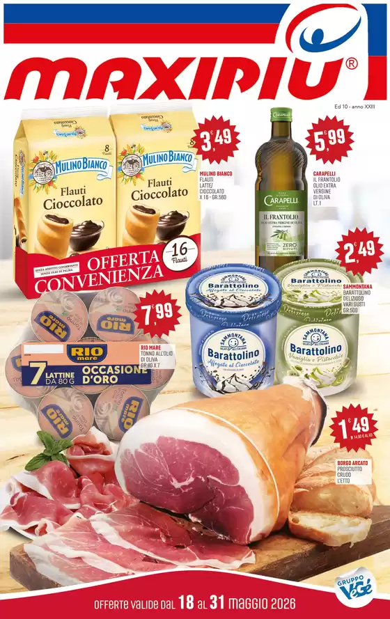 Volantino Maxipiù a Roverchiara | Offerte valide dal 18 al 31 maggio 2026 | 2026-05-18T00:00:00.000Z - 2026-05-31T00:00:00.000Z