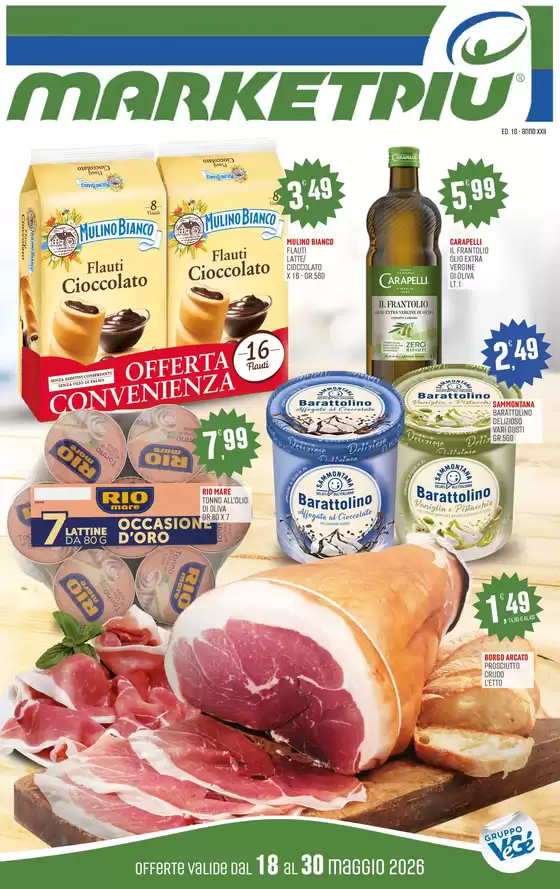 Volantino Marketpiù a Roverchiara | Offerte valide dal 18 al 30 maggio 2026 | 2026-05-18T00:00:00.000Z - 2026-05-30T00:00:00.000Z