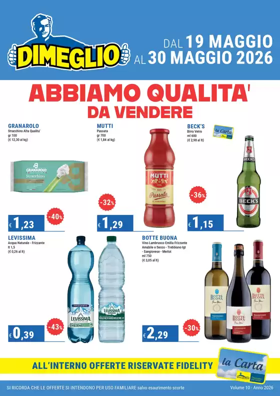 Volantino Dimeglio | ABBIAMO QUALITA’ DA VENDERE | 2026-05-19T00:00:00.000Z - 2026-05-30T00:00:00.000Z