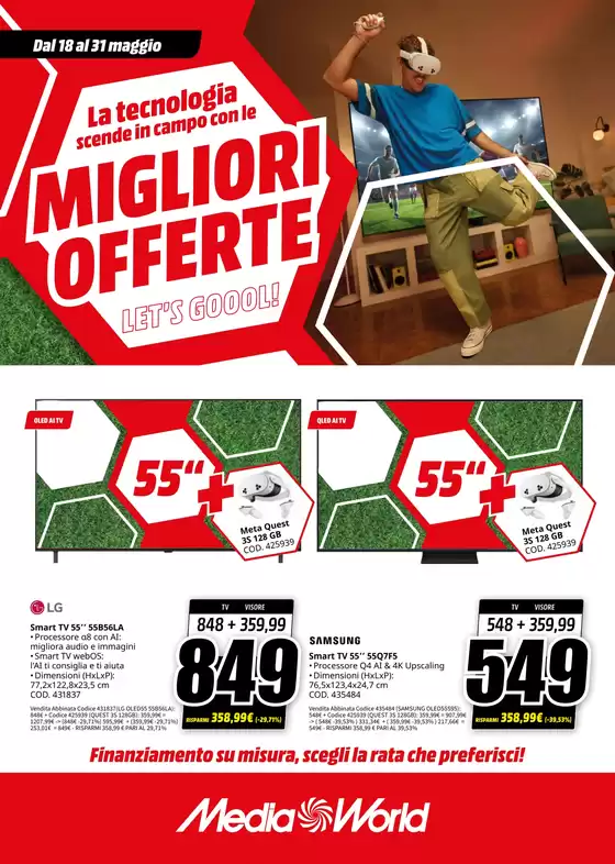 Volantino MediaWorld a Frisa | Migliori offerte | 2026-05-18T00:00:00.000Z - 2026-05-31T00:00:00.000Z