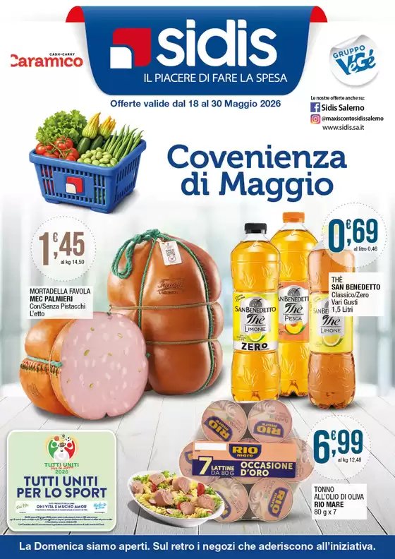 Volantino Sidis | Covenienza di Maggio | 2026-05-18T00:00:00.000Z - 2026-05-30T00:00:00.000Z