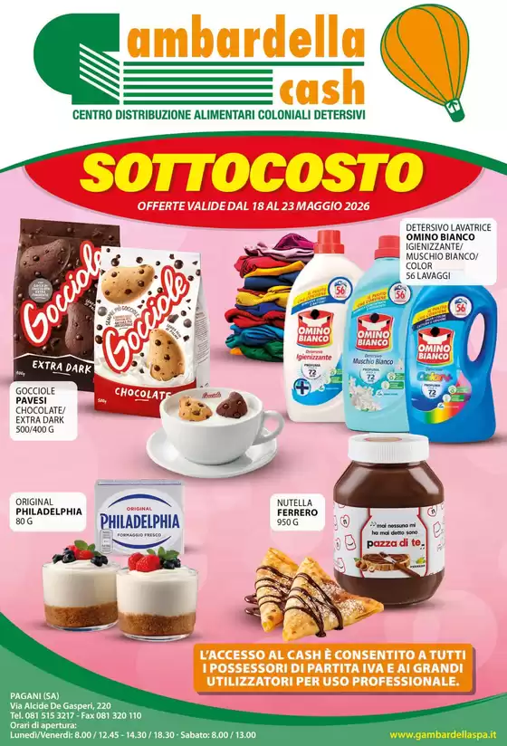 Volantino Gambardella Cash | Sottocosto | 2026-05-18T00:00:00.000Z - 2026-05-23T00:00:00.000Z
