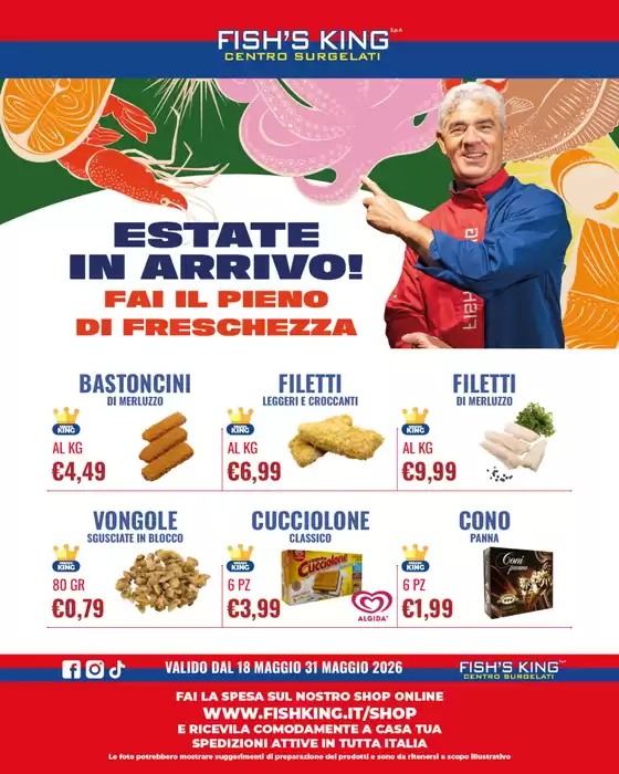 Volantino Fish's King | Estate in arrivo! | 2026-05-18T00:00:00.000Z - 2026-05-31T00:00:00.000Z