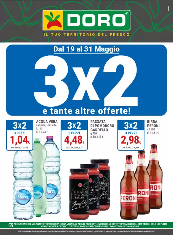 Volantino Doro | 3x2 e tante altre offerte! | 2026-05-19T00:00:00.000Z - 2026-05-31T00:00:00.000Z