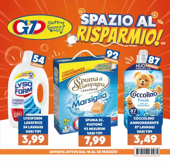 Volantino GeD SHOPPING a Frisa | Spazio al risparmio! | 2026-05-18T00:00:00.000Z - 2026-05-30T00:00:00.000Z