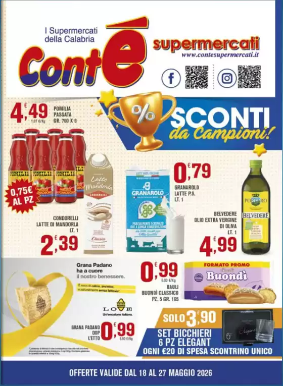 Volantino Contè | Sconti da campioni! | 2026-05-18T00:00:00.000Z - 2026-05-27T00:00:00.000Z