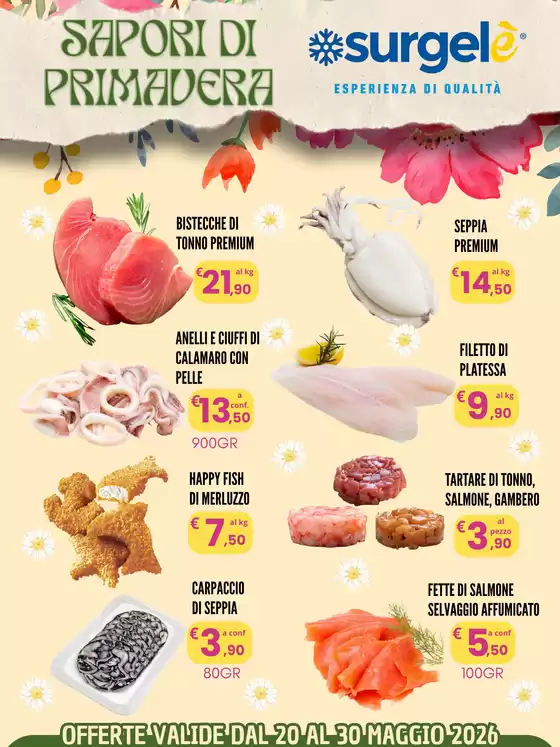 Volantino Surgelè | Sapori di primavera | 2026-05-20T00:00:00.000Z - 2026-05-30T00:00:00.000Z
