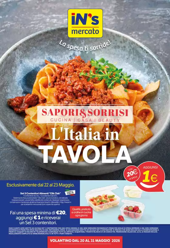 Volantino IN'S | L'italia in tavola | 2026-05-20T00:00:00.000Z - 2026-05-31T00:00:00.000Z