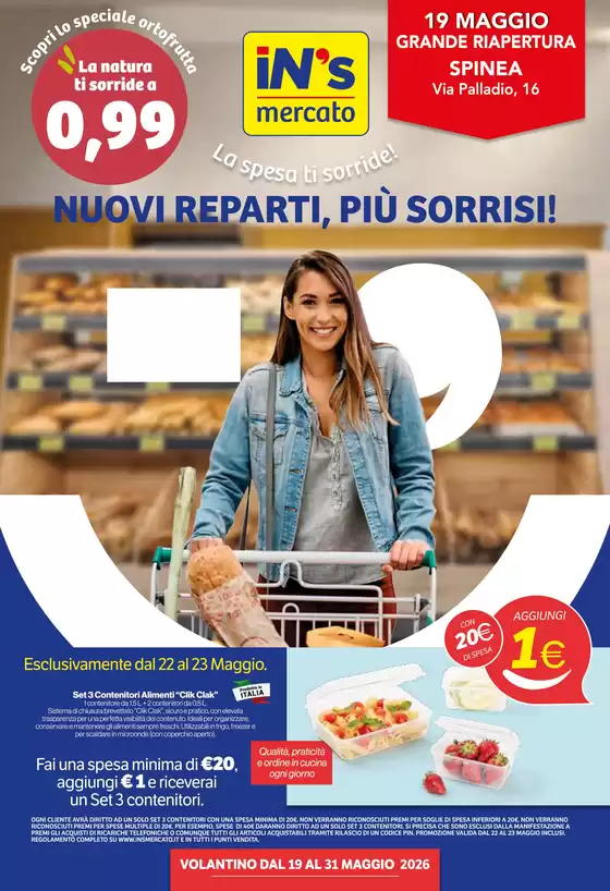 Volantino IN'S | Nuovi reparti, piu sorrisi! | 2026-05-19T00:00:00.000Z - 2026-05-31T00:00:00.000Z