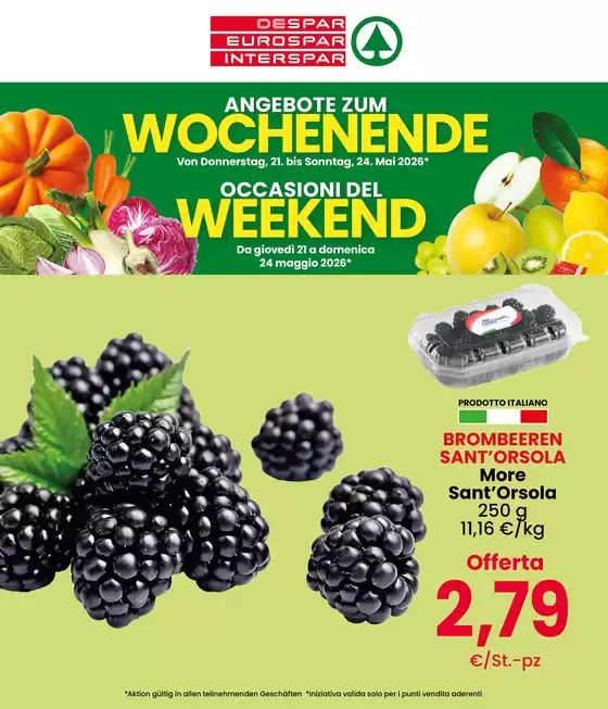 Volantino Interspar | Occasioni del weekend | 2026-05-21T00:00:00.000Z - 2026-05-24T00:00:00.000Z