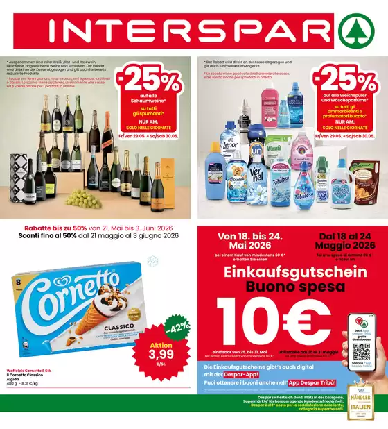Volantino Interspar | Offerte | 2026-05-18T00:00:00.000Z - 2026-06-03T00:00:00.000Z