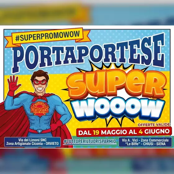 Volantino Mercato Porta Portese a Turrivalignani | SUPER WOOOW | 2026-05-19T00:00:00.000Z - 2026-06-04T00:00:00.000Z