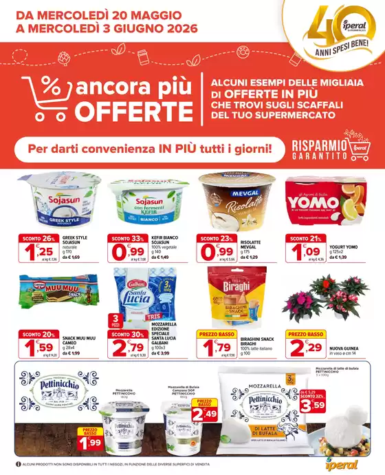 Volantino Iperal | Ancora più offerte | 2026-05-20T00:00:00.000Z - 2026-06-03T00:00:00.000Z
