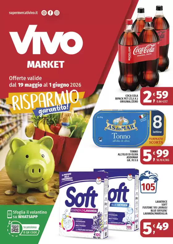 Volantino Vivo Market | Risparmio garantito! | 2026-05-19T00:00:00.000Z - 2026-06-01T00:00:00.000Z