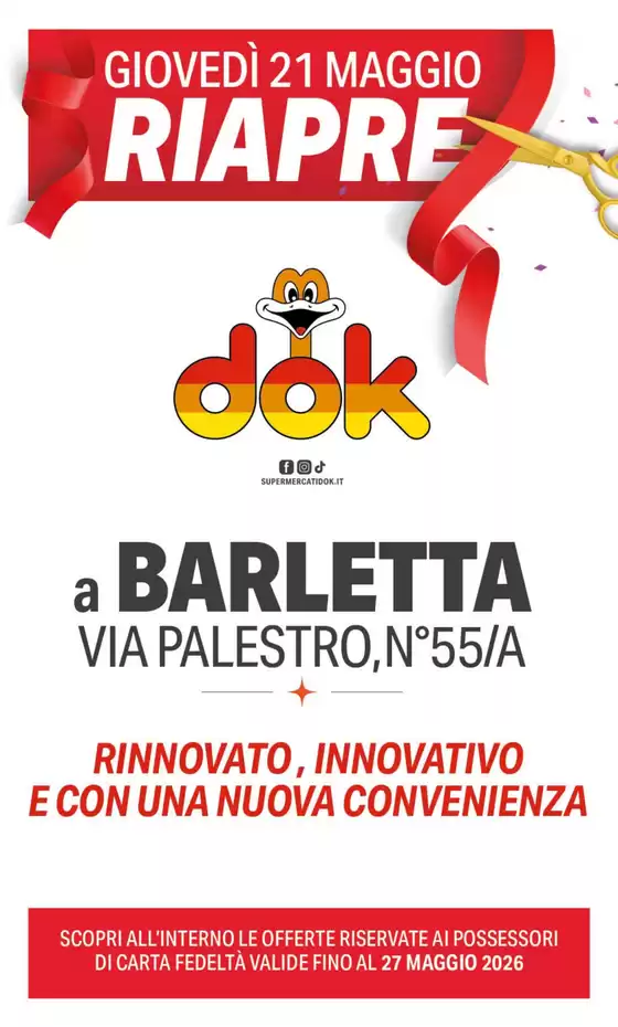 Volantino Dok | Riapre | 2026-05-21T00:00:00.000Z - 2026-05-27T00:00:00.000Z