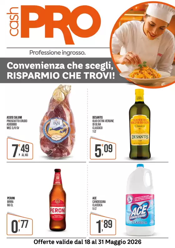 Volantino CashPRO a Monte Porzio Catone | Convenienza che scegli, risparmio che trovi! | 2026-05-19T00:00:00.000Z - 2026-05-31T00:00:00.000Z