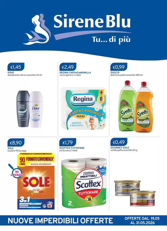 Volantino Sirene Blu | NUOVE IMPERDIBILI OFFERTE | 2026-05-19T00:00:00.000Z - 2026-05-31T00:00:00.000Z