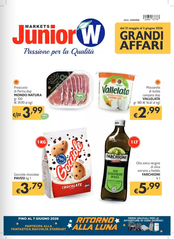 Volantino Junior W | Grandi affari | 2026-05-21T00:00:00.000Z - 2026-06-07T00:00:00.000Z
