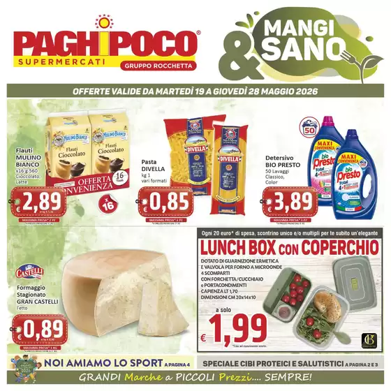 Volantino PaghiPoco a Monte Porzio Catone | Mangi & Sano | 2026-05-19T00:00:00.000Z - 2026-05-28T00:00:00.000Z