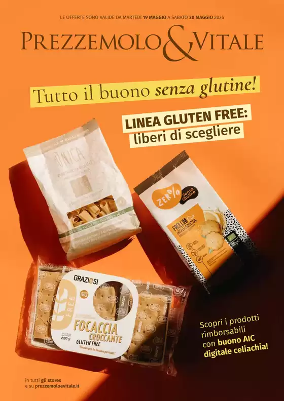 Volantino Prezzemolo & Vitale a Monte Porzio Catone | Tutto il buono senza glutine! | 2026-05-19T00:00:00.000Z - 2026-05-30T00:00:00.000Z