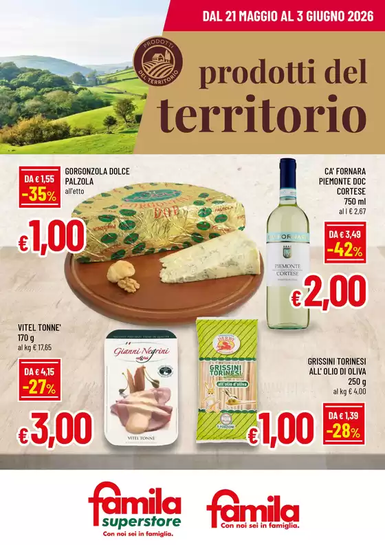 Volantino Famila | PRODOTTI DEL TERRITORIO | 2026-05-21T00:00:00.000Z - 2026-06-03T00:00:00.000Z