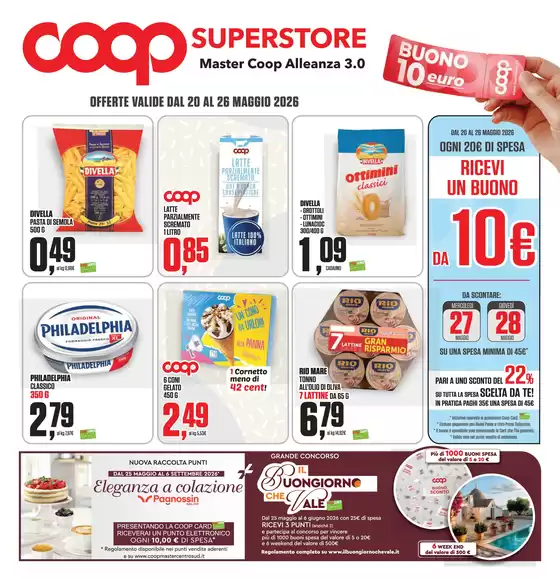 Volantino Superstore Coop | Offerte valide dal 20 al 26 maggio 2026 | 2026-05-20T00:00:00.000Z - 2026-05-26T00:00:00.000Z
