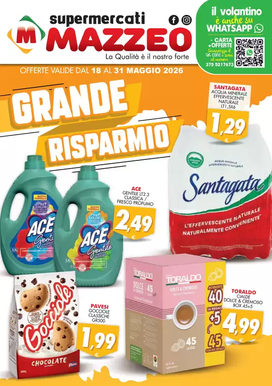 Volantino Mazzeo Supermercati | GRANDE RISPARMIO | 2026-05-19T00:00:00.000Z - 2026-05-31T00:00:00.000Z