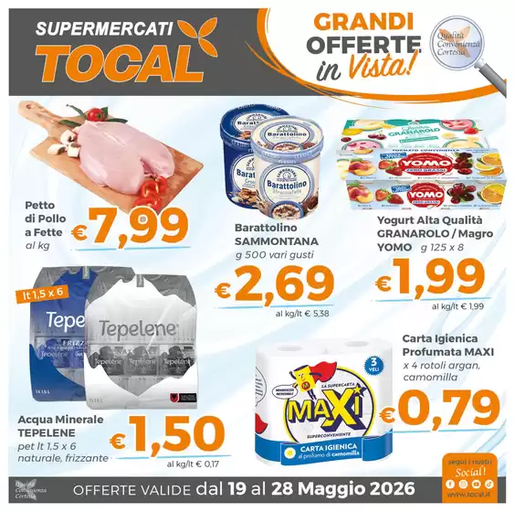 Volantino Tocal  | Grandi offerte in vista! | 2026-05-19T00:00:00.000Z - 2026-05-28T00:00:00.000Z