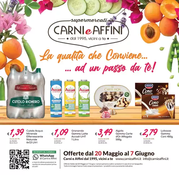 Volantino Carni e Affini | La qualita che conviene...ad un passo da te! | 2026-05-20T00:00:00.000Z - 2026-06-07T00:00:00.000Z