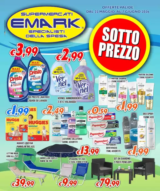 Volantino Supermercati Emark | Sottoprezzo | 2026-05-22T00:00:00.000Z - 2026-06-07T00:00:00.000Z