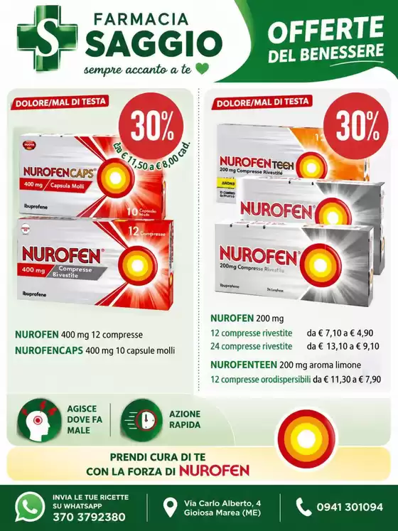 Volantino Farmacia Saggio | Offerte del benessere | 2026-05-20T00:00:00.000Z - 2026-05-24T00:00:00.000Z