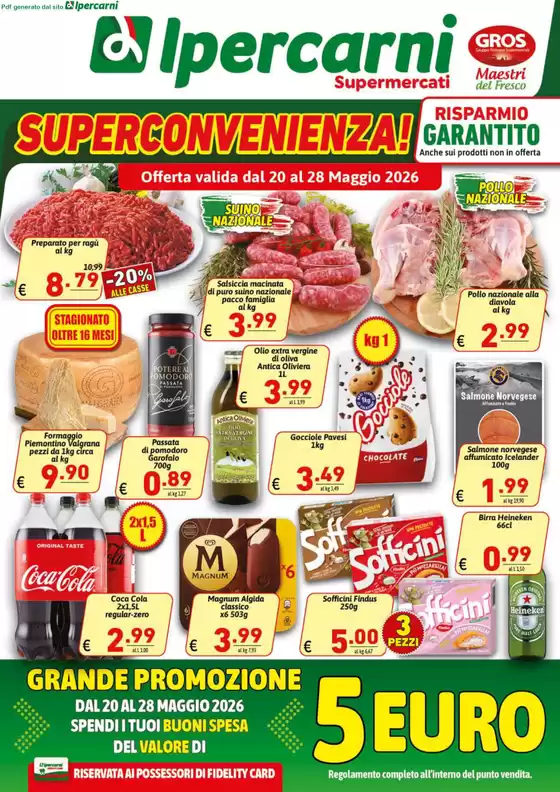 Volantino Ipercarni | Superconvenienza! | 2026-05-20T00:00:00.000Z - 2026-05-28T00:00:00.000Z