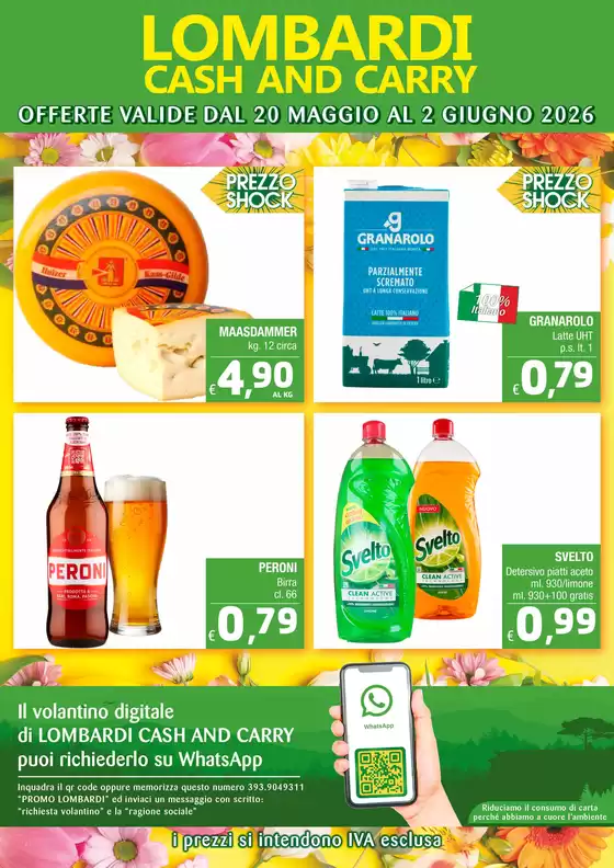 Volantino Lombardi Cash and Carry | OFFERTE VALIDE DAL 20 MAGGIO AL 2 GIUGNO 2026 | 2026-05-20T00:00:00.000Z - 2026-06-02T00:00:00.000Z