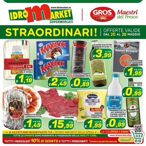 Volantino Idromarket | Straordinari! | 2026-05-20T00:00:00.000Z - 2026-05-28T00:00:00.000Z