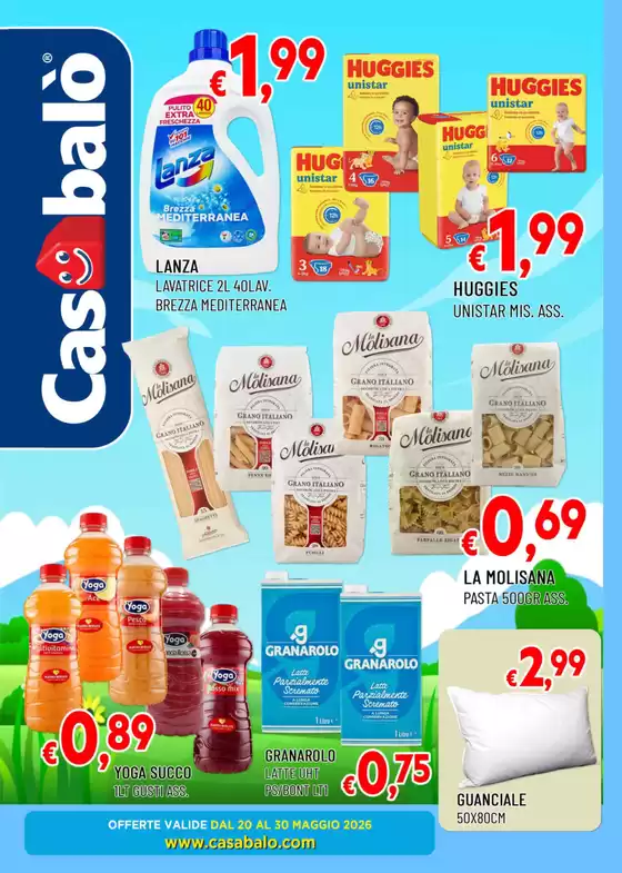 Volantino Casabalò a Secugnago | Offerte valide dal 20 al 30 maggio | 2026-05-20T00:00:00.000Z - 2026-05-30T00:00:00.000Z
