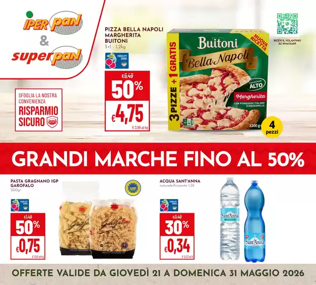 Volantino Superpan | Grandi marche fino al 50% | 2026-05-21T00:00:00.000Z - 2026-05-31T00:00:00.000Z