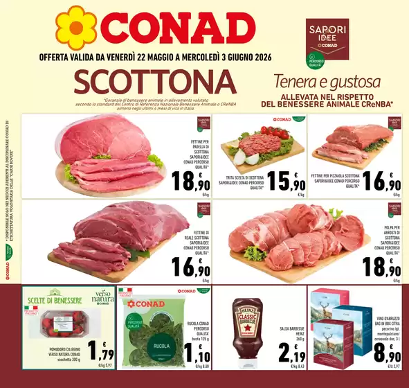 Volantino Conad a Roiate | SCOTTONA | 2026-05-22T00:00:00.000Z - 2026-06-03T00:00:00.000Z