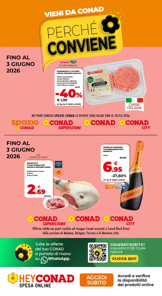 Volantino Conad a Gazzo Veronese | Perche conviene | 2026-05-20T00:00:00.000Z - 2026-06-03T00:00:00.000Z