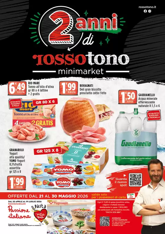 Volantino Rossotono Minimarket | 2 anni di supermercati rossotono | 2026-05-21T00:00:00.000Z - 2026-05-30T00:00:00.000Z