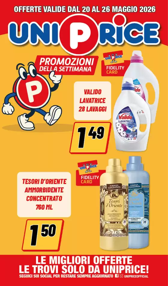Volantino UniPrice | Promozioni della settimana | 2026-05-20T00:00:00.000Z - 2026-05-26T00:00:00.000Z