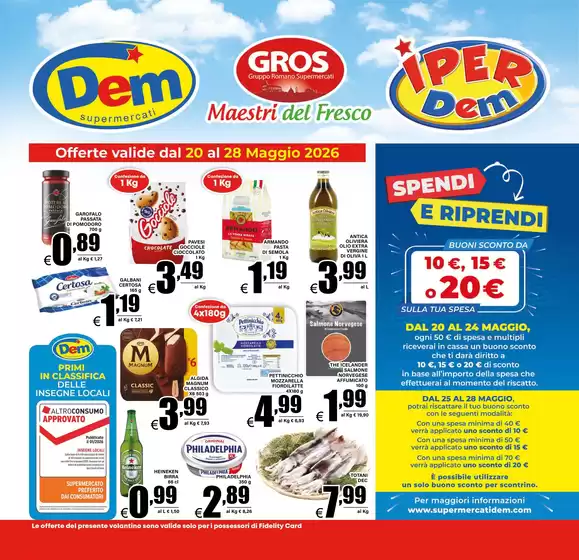 Volantino Dem | Offerte valide dal 20 al 28 maggio 2026 | 2026-05-20T00:00:00.000Z - 2026-05-28T00:00:00.000Z