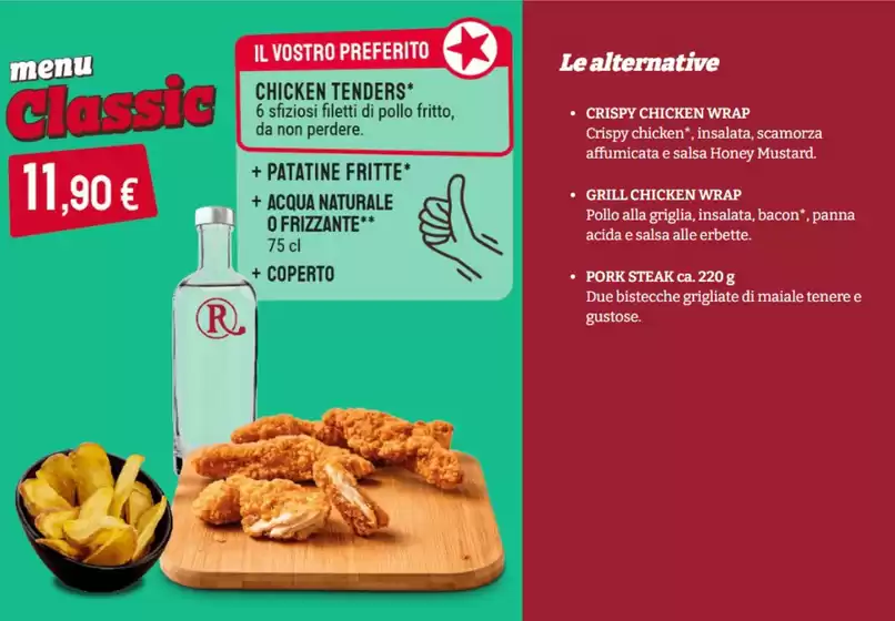 Volantino Roadhouse Restaurant a Montecalvo in Foglia | Menu pranzo | 2026-05-20T00:00:00.000Z - 2026-06-03T00:00:00.000Z