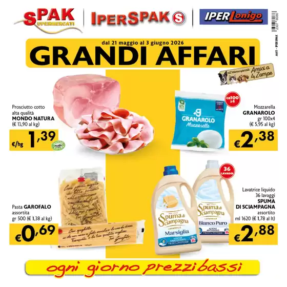 Volantino IperSpak | Grandi affari | 2026-05-21T00:00:00.000Z - 2026-06-03T00:00:00.000Z