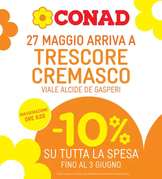 Volantino Conad | CONAD arriva a Trescore Cremasco! | 2026-05-27T00:00:00.000Z - 2026-06-03T00:00:00.000Z