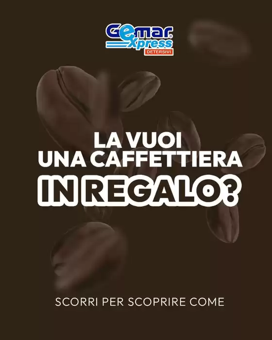 Volantino Gemar Detersivi | La vuoi una caffettiera in regalo? | 2026-05-21T00:00:00.000Z - 2026-05-24T00:00:00.000Z