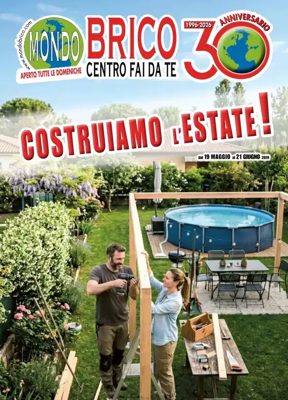 Volantino MondoBrico a Noto | Costruiamo l'estate! | 2026-05-19T00:00:00.000Z - 2026-06-21T00:00:00.000Z