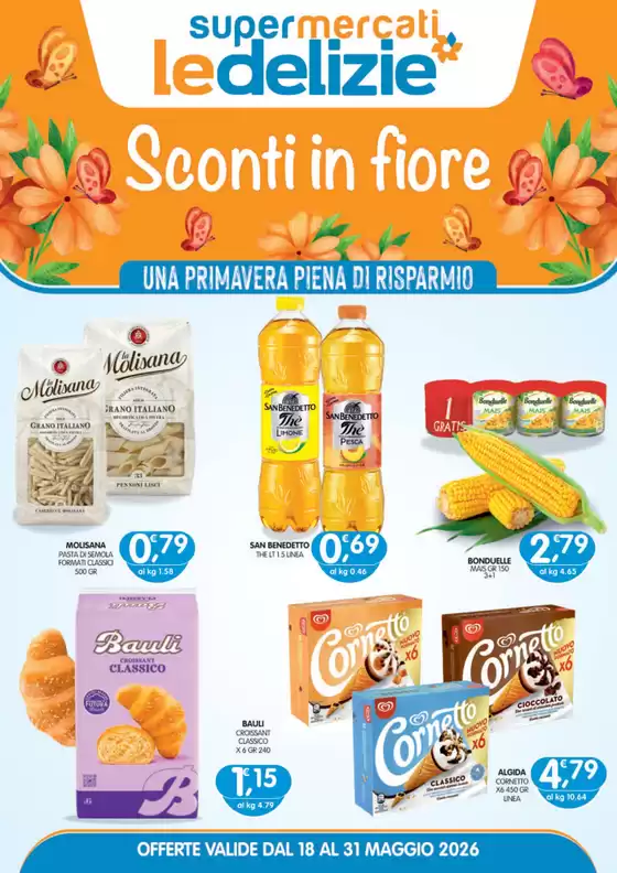 Volantino Le Delizie del Sud | Sconti in fiore | 2026-05-21T00:00:00.000Z - 2026-05-31T00:00:00.000Z