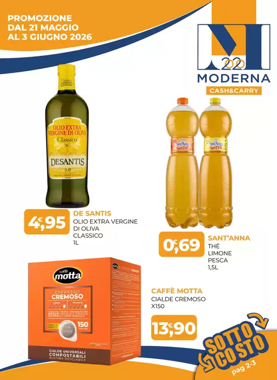 Volantino Moderna Cash | PROMOZIONE DAL 21 MAGGIO AL 3 GIUGNO 2026 | 2026-05-21T00:00:00.000Z - 2026-06-03T00:00:00.000Z