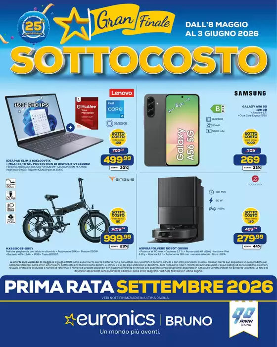 Volantino Euronics | Gran Finale SottoCosto | 2026-05-21T00:00:00.000Z - 2026-06-03T00:00:00.000Z