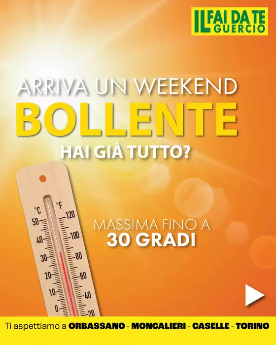 Volantino Faidate Guercio | Arriva un weekend bollente hai gia tutto ? | 2026-05-21T00:00:00.000Z - 2026-05-24T00:00:00.000Z